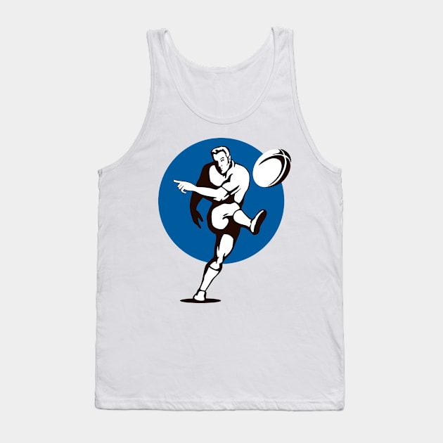 Rugby Kicker Retro Tank Top by retrovectors